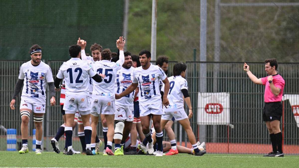 El Club de Rugby Huesitos La Vila impone su clase en Bilbao para llevarse la segunda victoria de la liga élite.