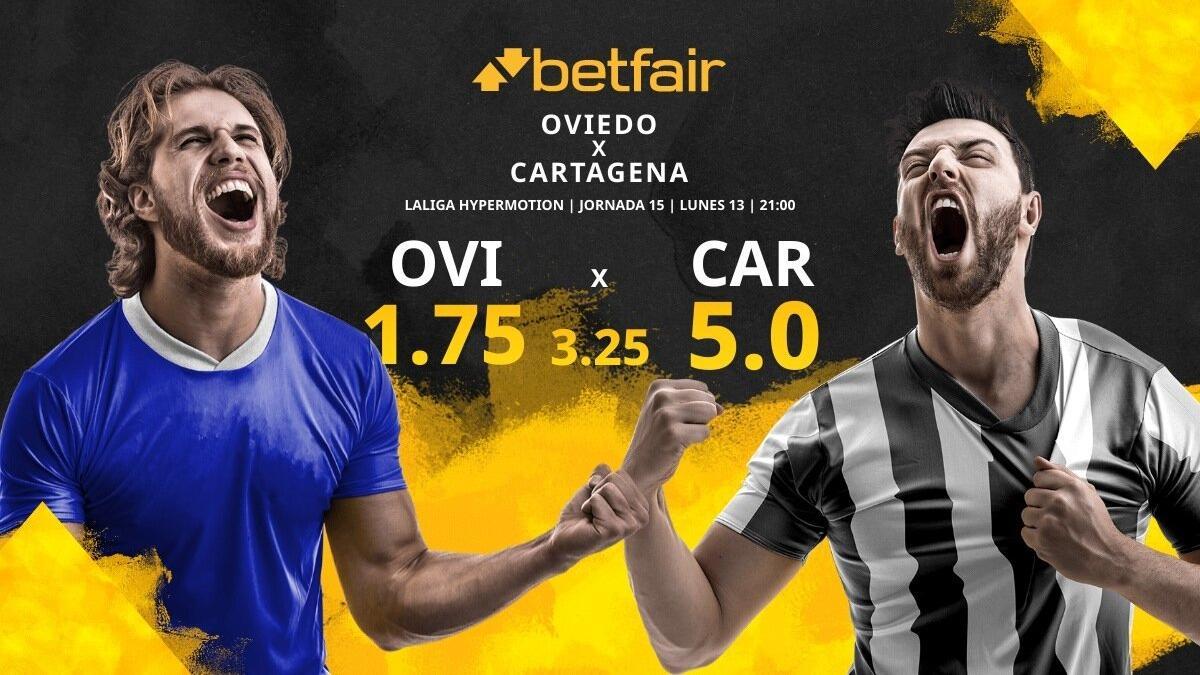 Real Oviedo vs. FC Cartagena: horario, TV, estadísticas, clasificación y pronósticos