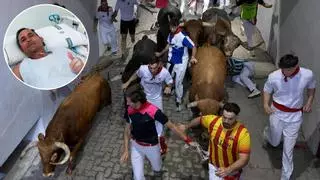 El corredor castreño que sobrevivió en San Fermín: «Al principio pensé que se acabaron los toros, pero ya estoy pensando en volver»