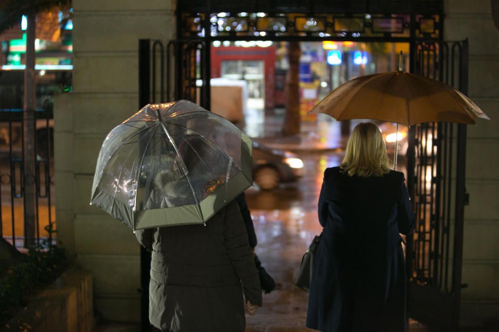 La lluvia llega a Alicante