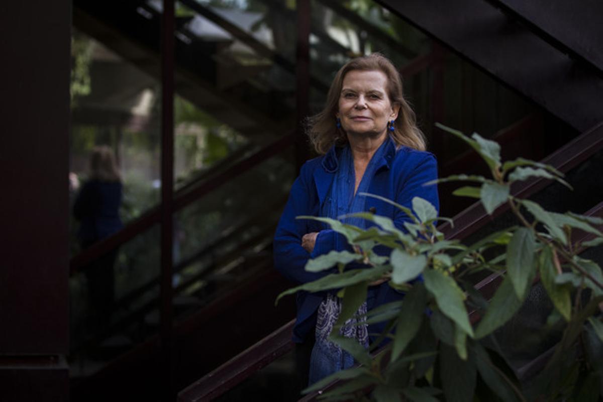 L’escriptora Carme Riera, Premio Nacional de las Letras Españolas, aquest dimarts.