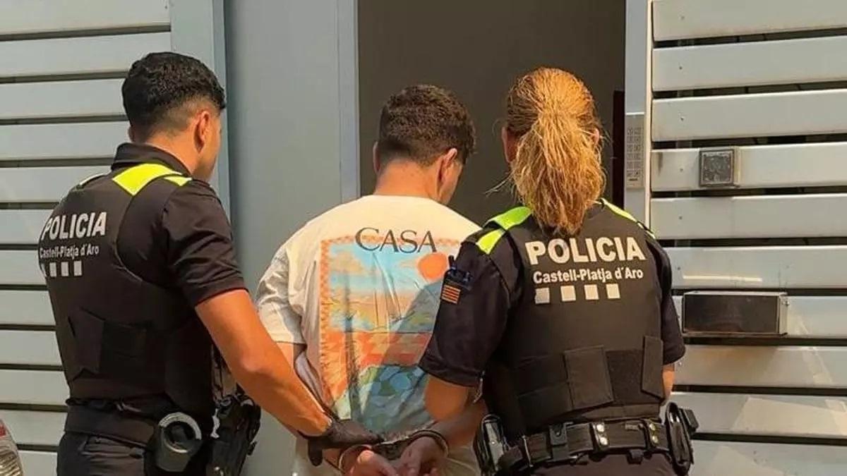 El sospechoso tras ser detenido