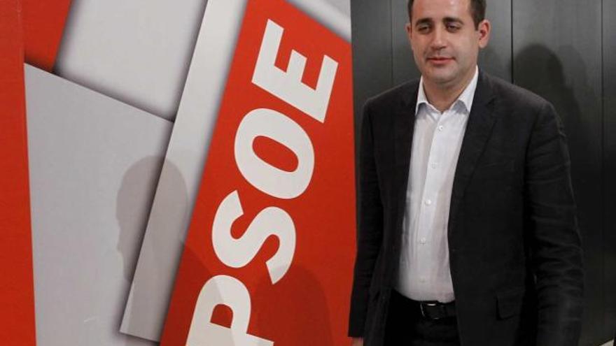 Jorge Alarte, ayer a su llegada al comité federal del PSOE en Madrid.