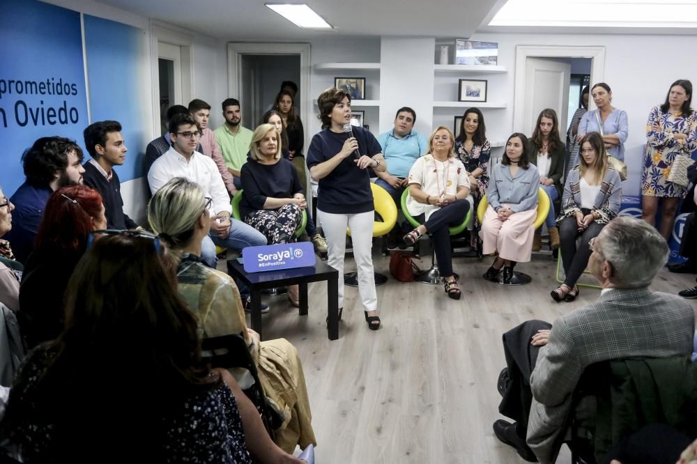 Acto de Soraya Sáenz de Santamaría en Oviedo.