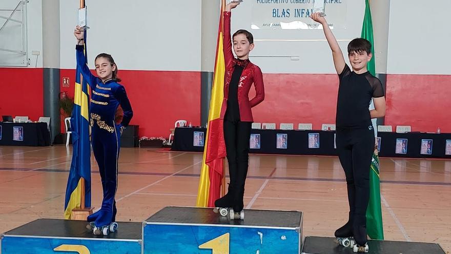 El podio del trofeo nacional con Mateo Callejó a la derecha