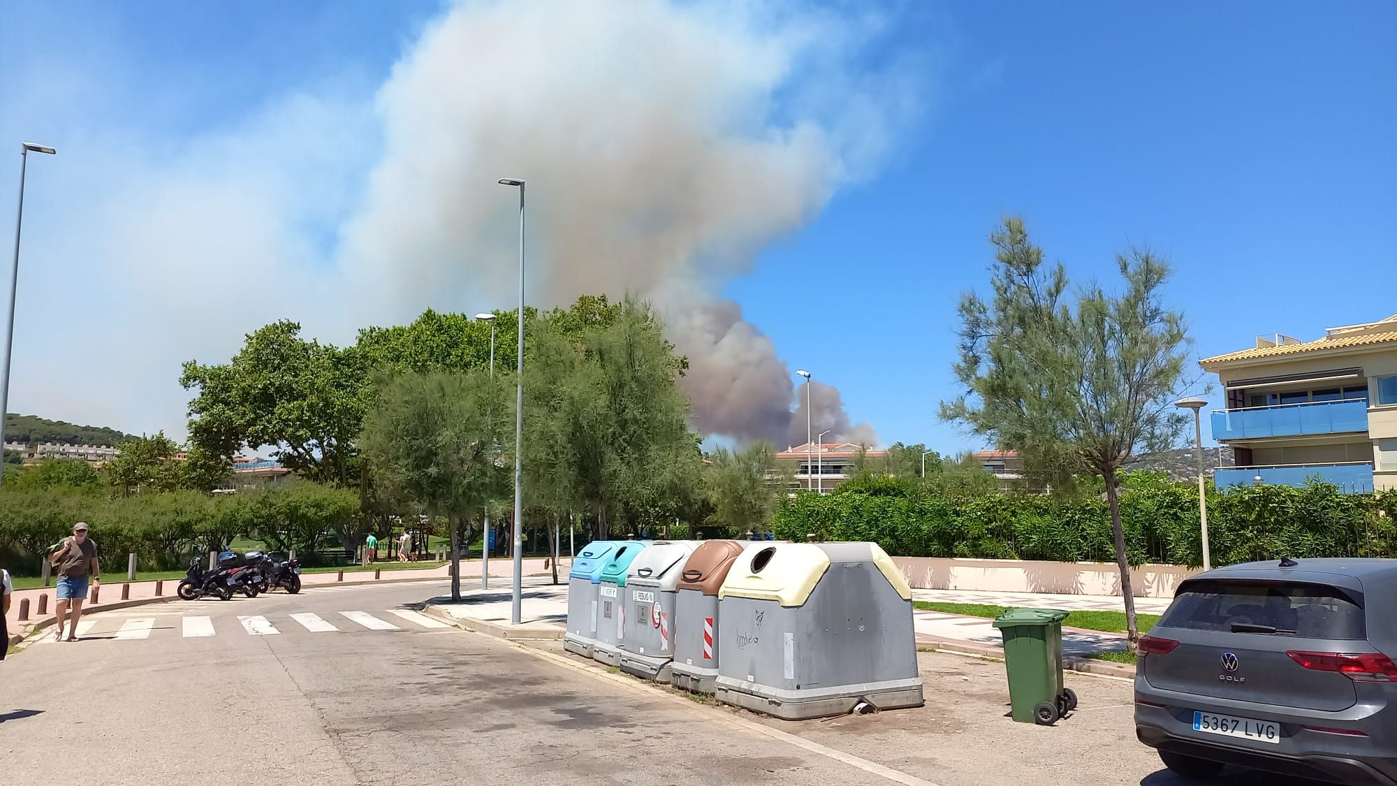 Incendi forestal a Castell d'Aro