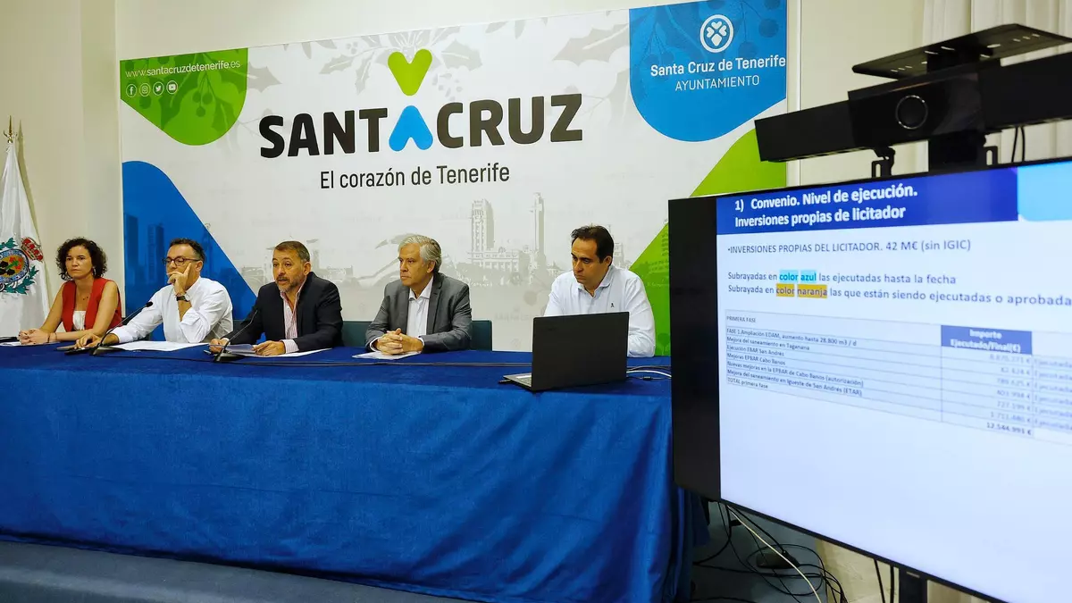 Inversión de 20 millones en Santa Cruz de Tenerife para garantizar el suministro de agua en los próximos 50 años