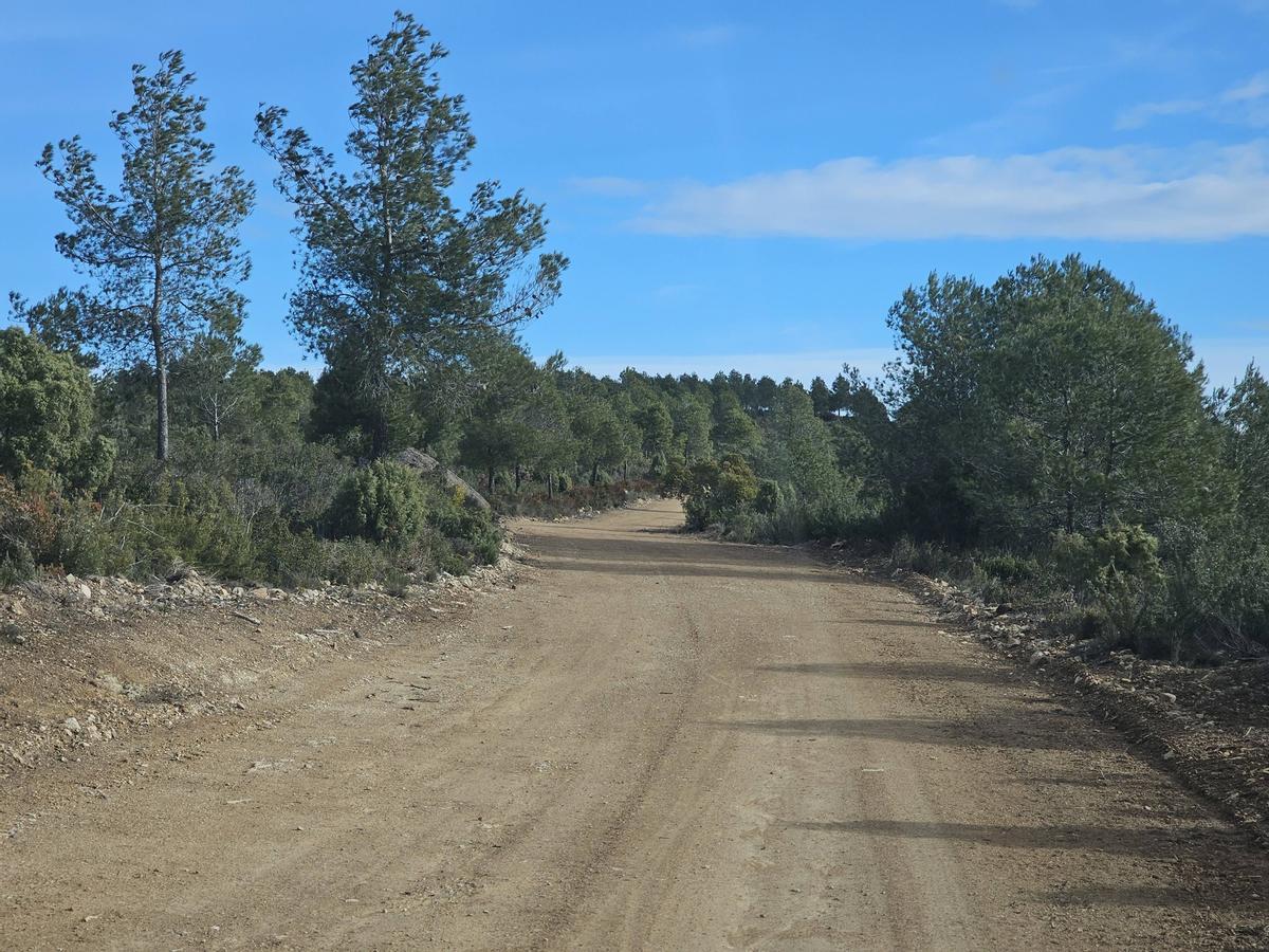 Caminos reparados por Tragsta tras la dana del 29-O en Loriguilla.