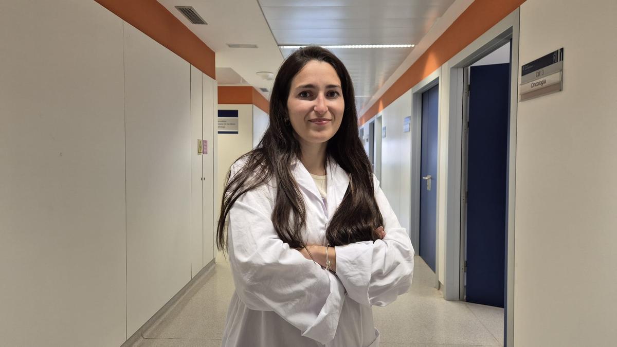 María Rocío Haro Beltrán, en el Hospital Can Misses