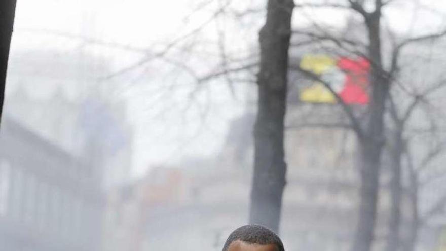 Manifestante antiislámico en Bruselas. // Efe