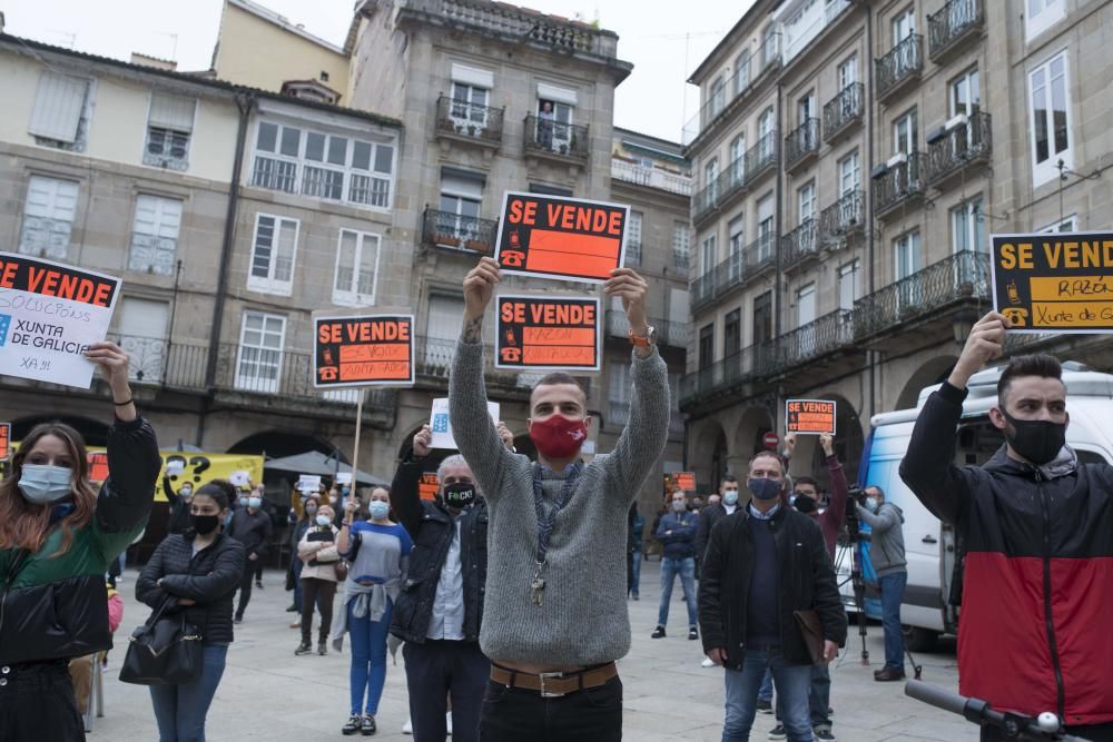 Así fue la primera jornada de cerrojo a Ourense. // B.L/C.P