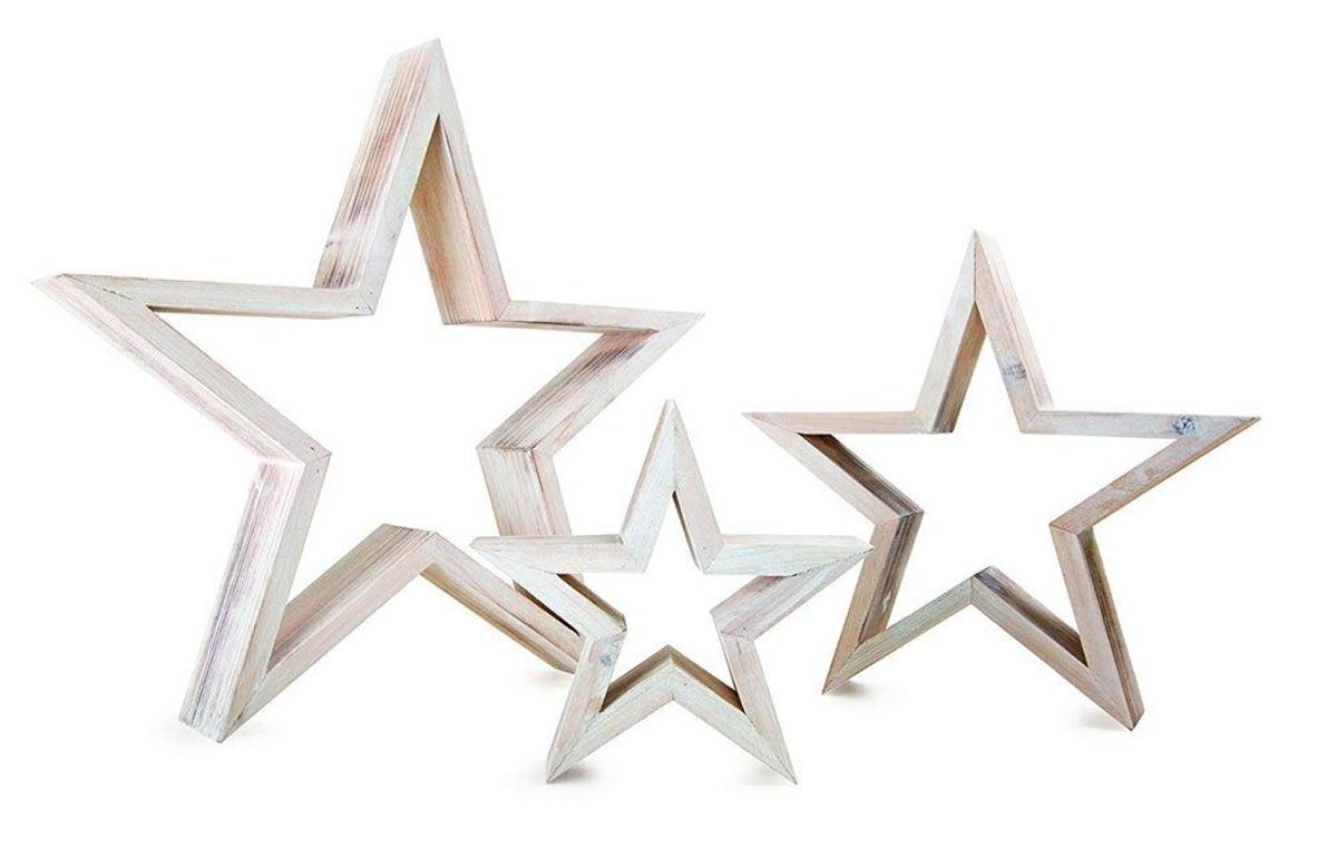 Figuras decorativas de estrella (Precio: 32,18 euros)