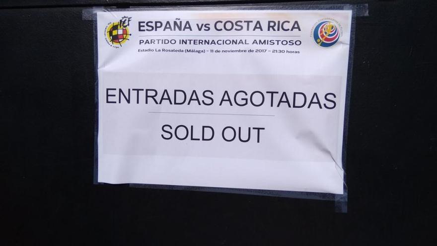 Agotadas las entradas para el España-Costa Rica