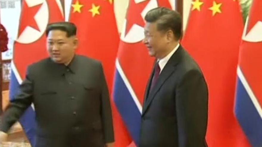 Kim Jong-Un realiza una histórica visita no oficial a China