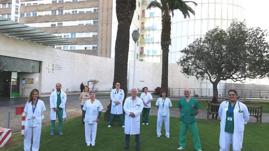 Equipo de la Unidad de Hospitalización a Domicilio del HUC