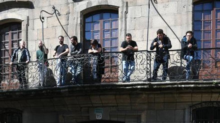 Militantes del BNG, identificados tras la &quot;ocupación simbólica&quot; de la Casa Cornide