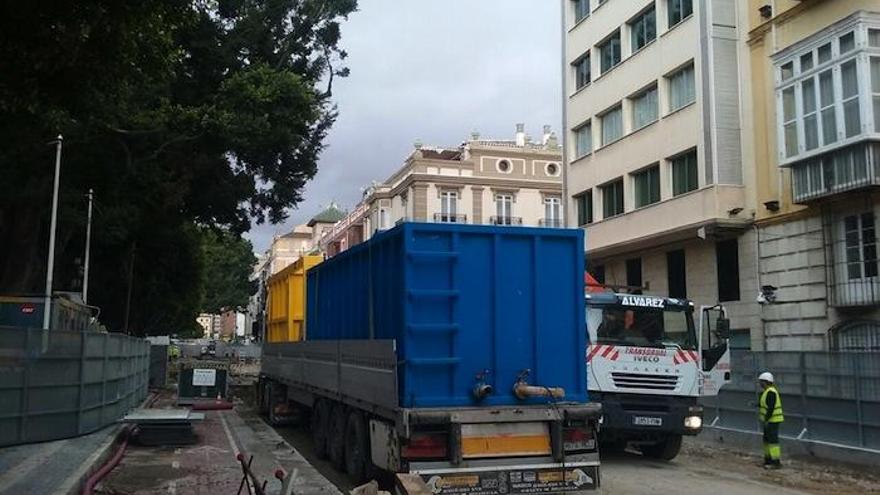 Imagen de las obras del Metro de Málaga