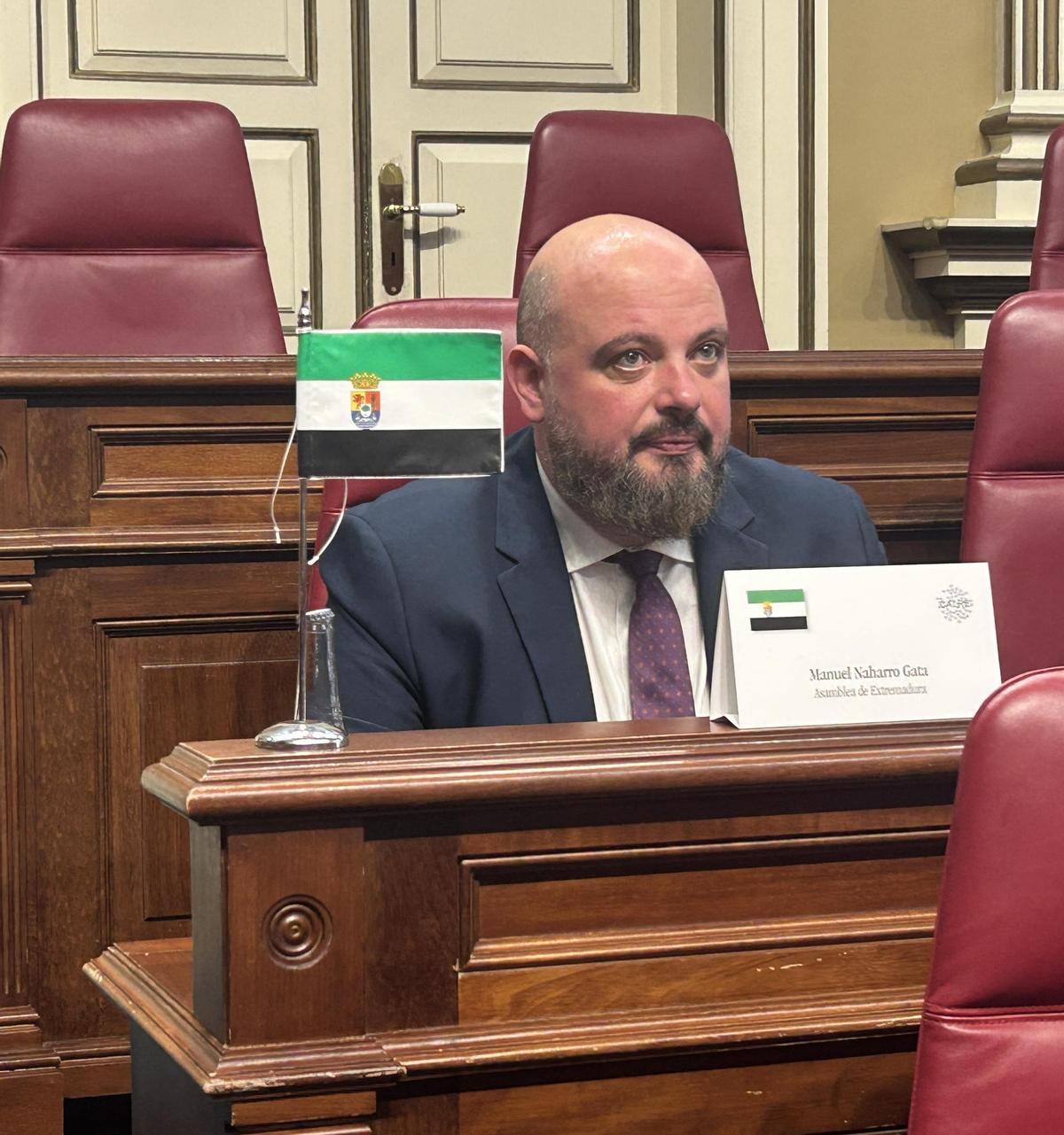 Manuel Naharro en el comité de la CALRE celebrado en Santa Cruz de Tenerife.