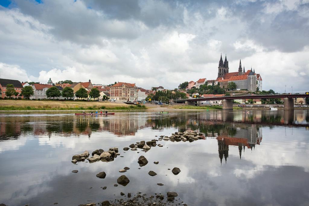 Vista de la ciudad de Meissen, con el castillo de Albrechtsburg al fondo.