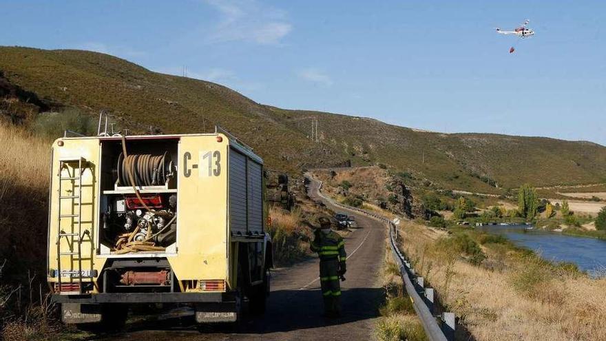 Carretera de los Infiernos, entre Almaraz y Zamora, que el Ayuntamiento quiere que se arregle.