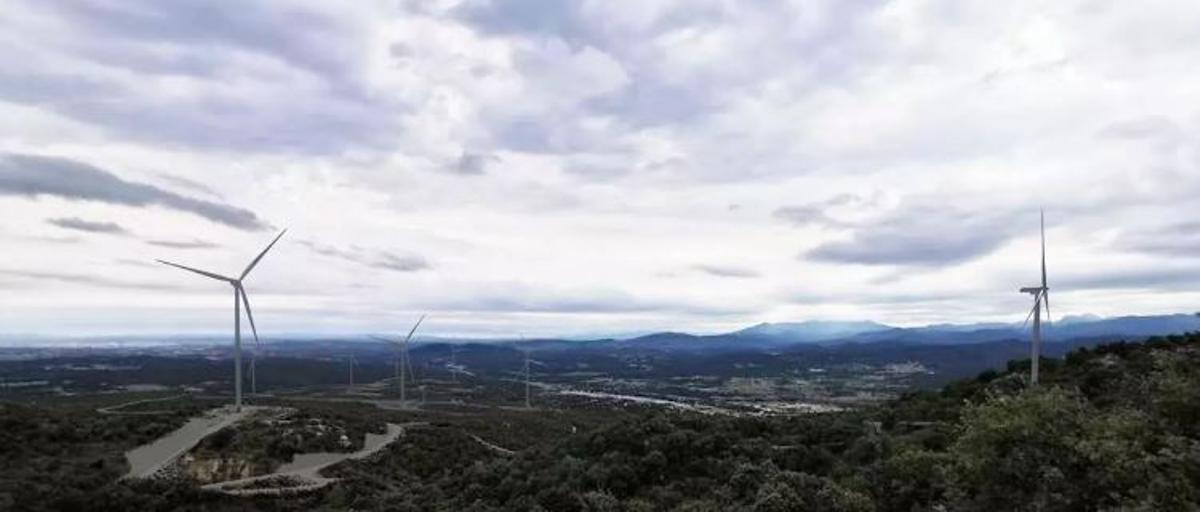 Proyecto de parque eólico en La Jonquera, desarrollado por Endesa.