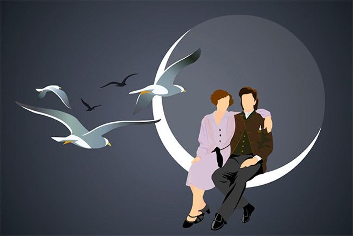 Ilustración del cuento 'Marcela, Elisa y el vuelo de las gaviotas'