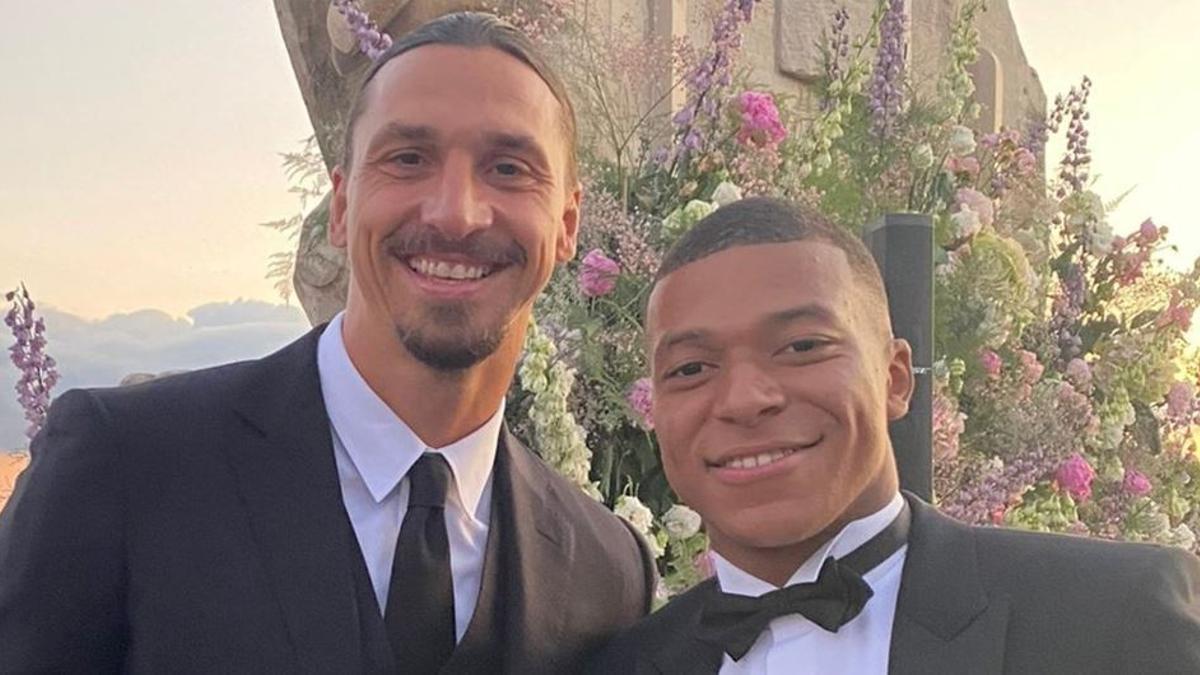 Zlatan Ibrahimovic y  Kylian Mbappé.