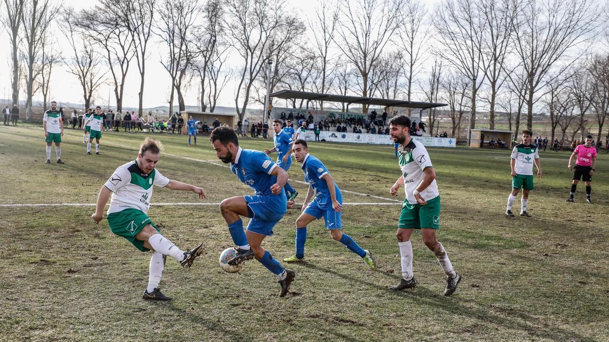 Un momento del partido del pasado domingo