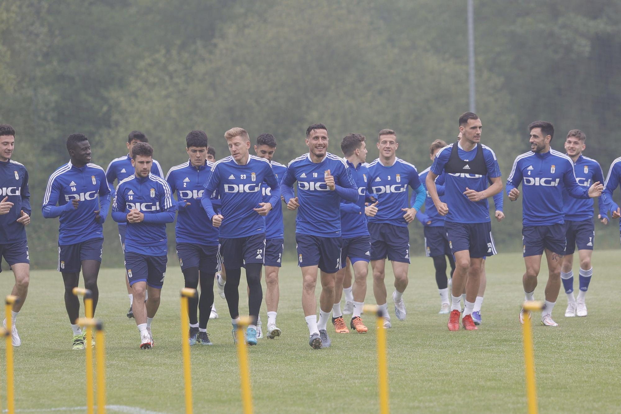 Las imágenes del entrenamiento del Oviedo