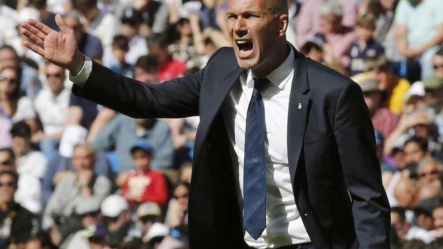 Zidane, en el partido de este pasado fin de semana.