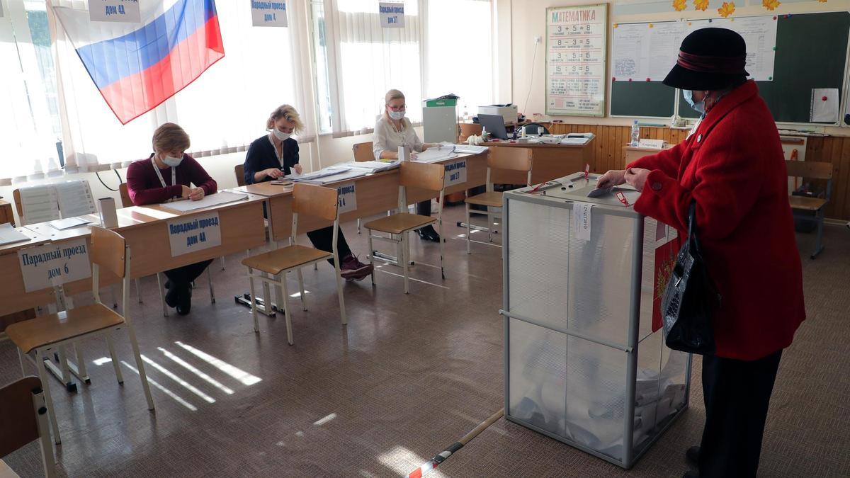Colegio electoral en Rusia