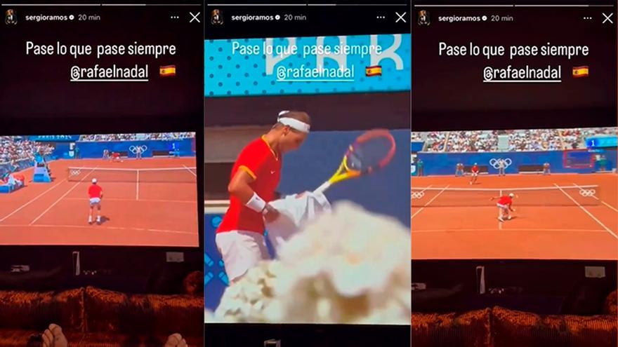 Se hace viral un 'storie' de Sergio Ramos animando a Nadal... ¡¡en inglés!!