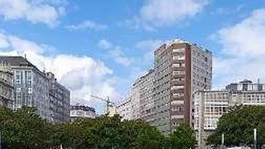 Protesta, ayer, en A Coruña. CIG