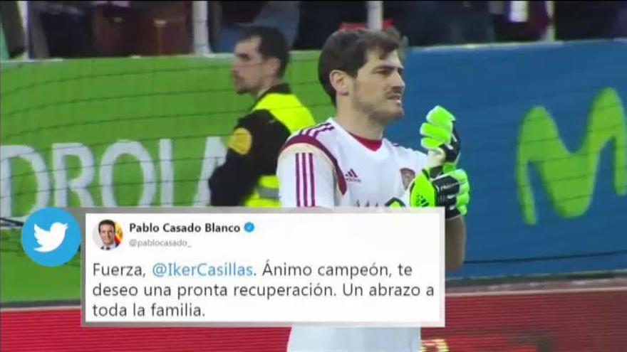 Las redes sociales se inundan con mensajes de apoyo a Iker Casillas
