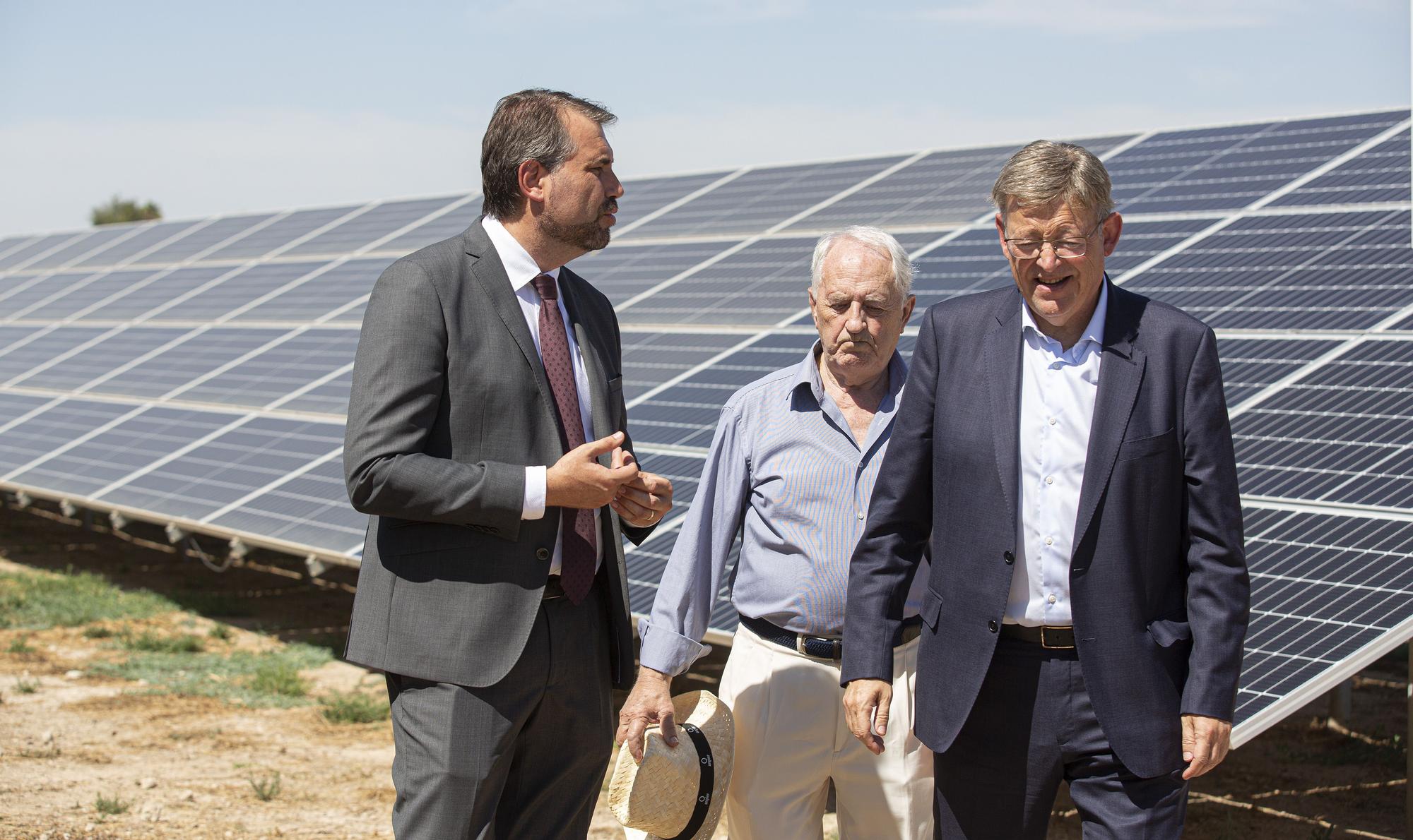 La primera planta solar de la cooperativa eléctrica de Catral ve la luz después de tres años