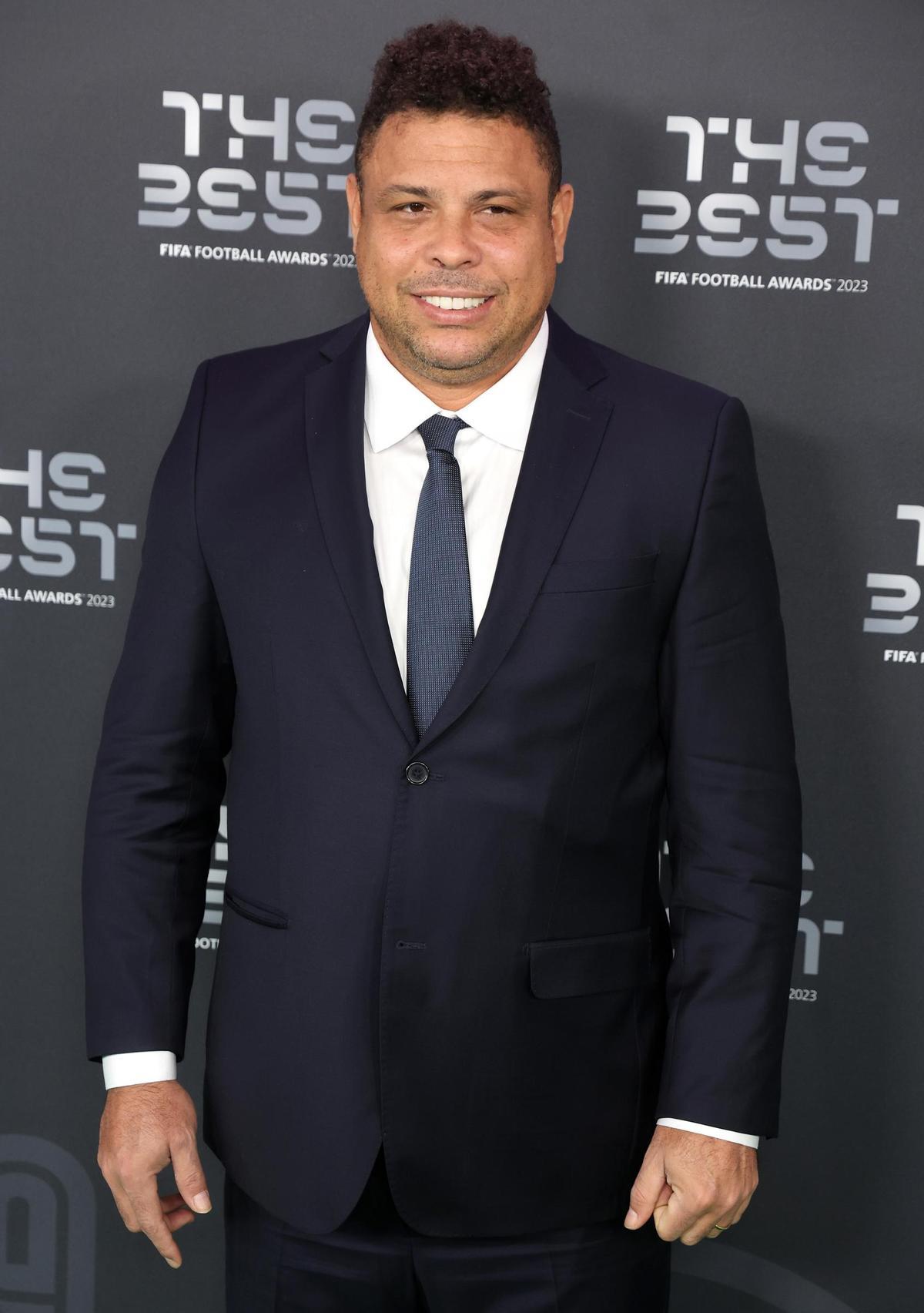 La alfombra roja de los premios The Best FIFA 2023. El exjugador Ronaldo La alfombra roja de los premios The Best FIFA 2023. El exjugador Ronaldo