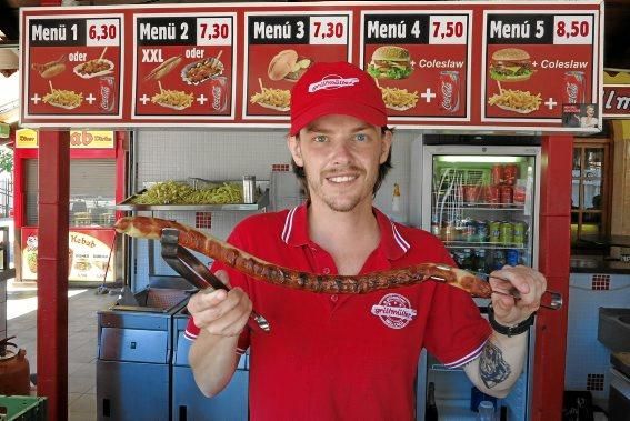 So läuft das Bratwurstgeschäft auf der Insel.