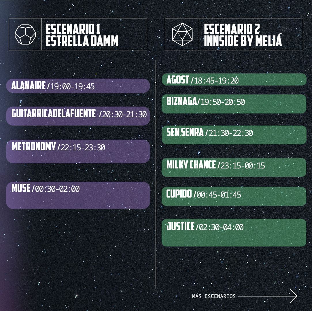 Horarios Domingo 26 de junio