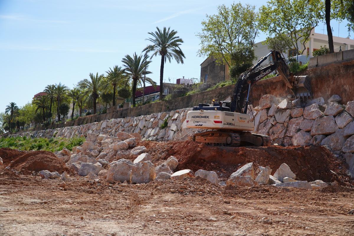Obras en el barranco del Poyo