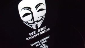 El logo del colectivo Anonymous. 