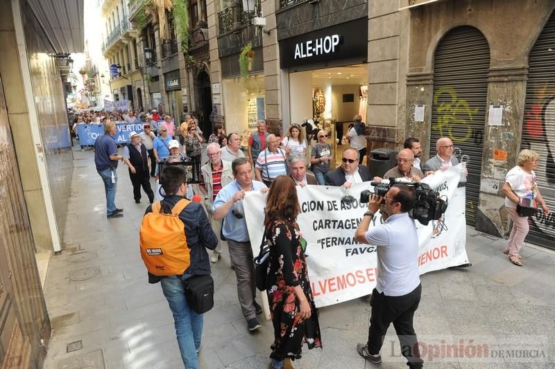 Los lodos del Mar Menor llegan a Murcia