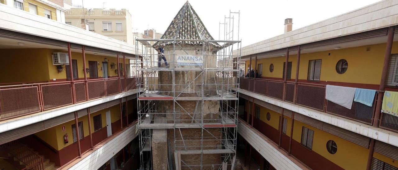 El camarín tricentenario del Perchel, el pasado mes de abril.