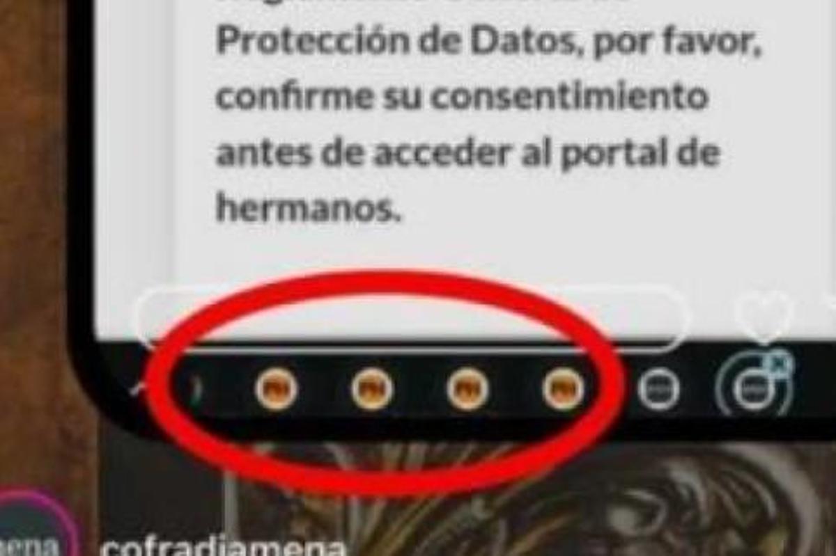 Captura del vídeo eliminado con el icono de la página web porno