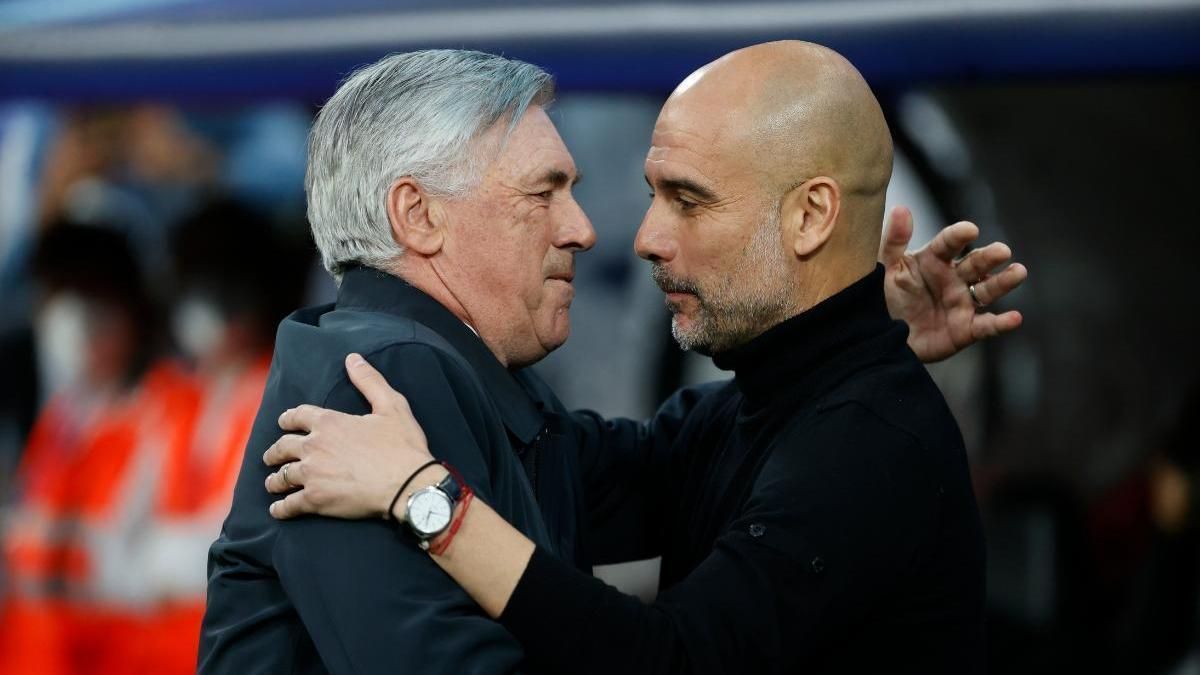 Carlo Ancelotti y Pep Guardiola.