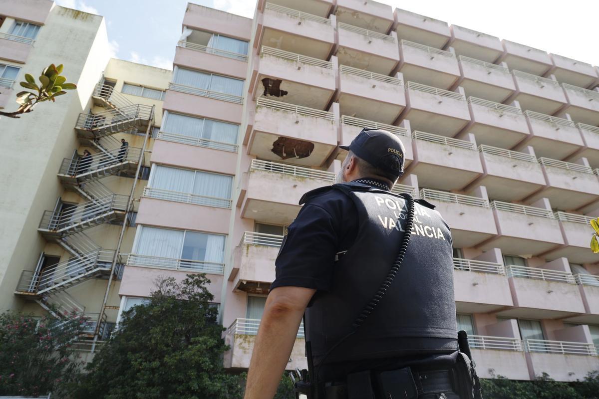 Actuación policial en el Sidi Saler