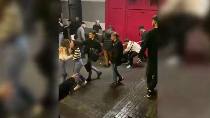 Fight in the Quadrilateral area in La Laguna, Tenerife