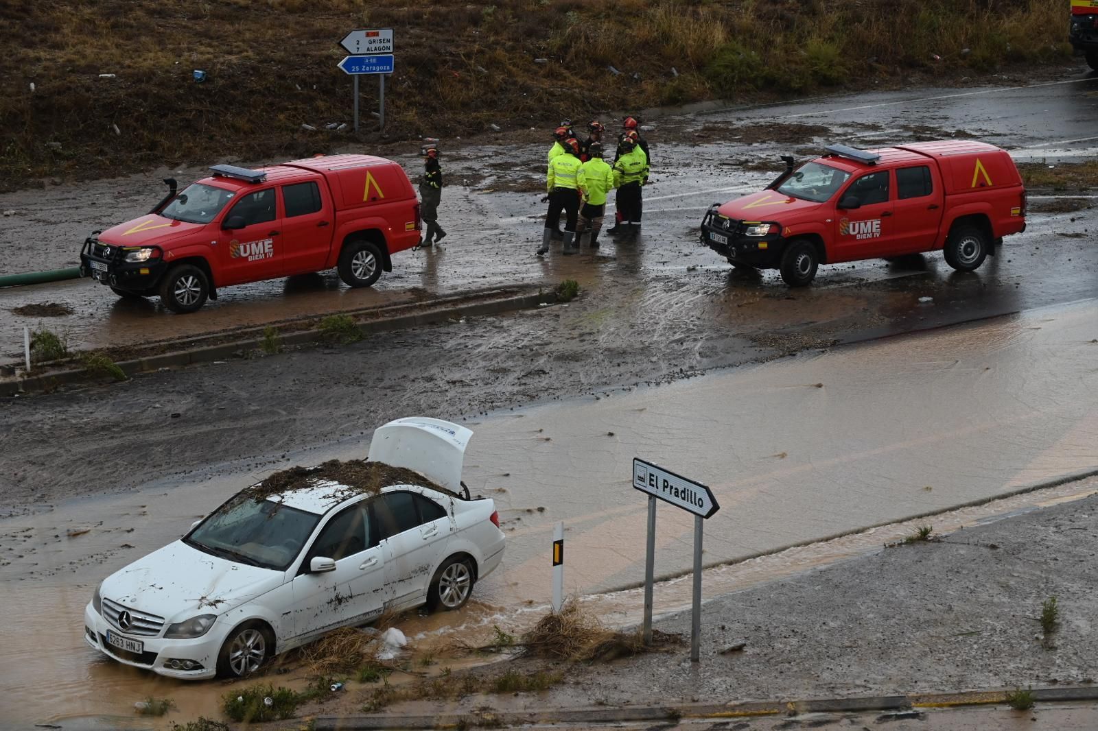 En imágenes | La dana golpea a Aragón