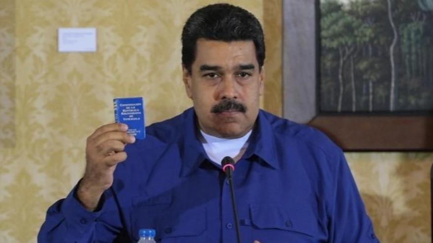 Nicolás Maduro, este viernes.
