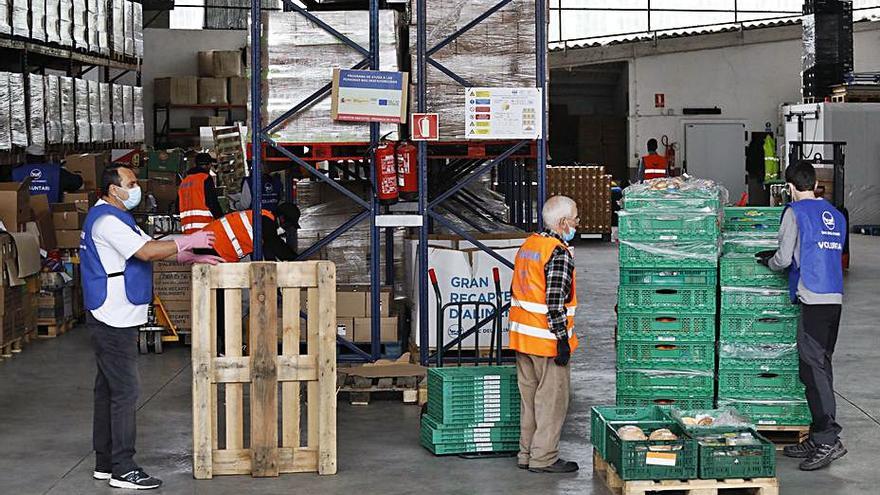 El magatzem del Banc dels Aliments de Girona.  | ANIOL RESCLOSA