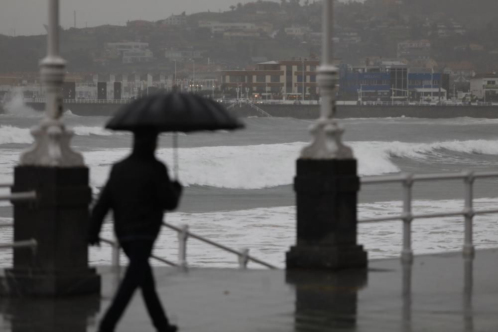 Temporal en Gijón